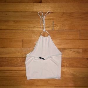 Brandy Melville White Halter Top